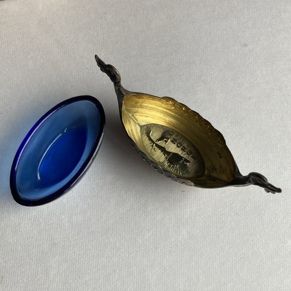 Theodor Olsen Norwegian Sterling Silver Viking Salt Cellar Dragon Boat - Picture 5 of 14